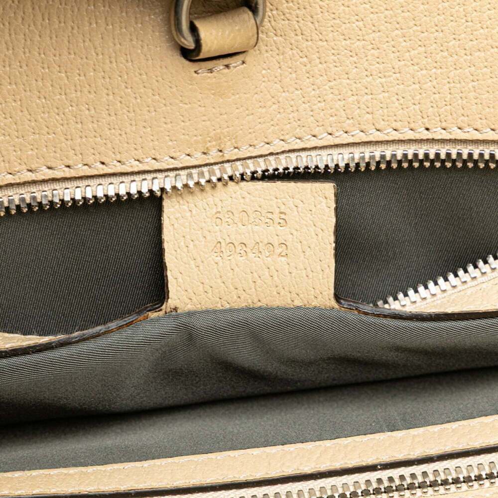 GUCCI Cream Leather Shoulder Bag - Picture 9 of 10